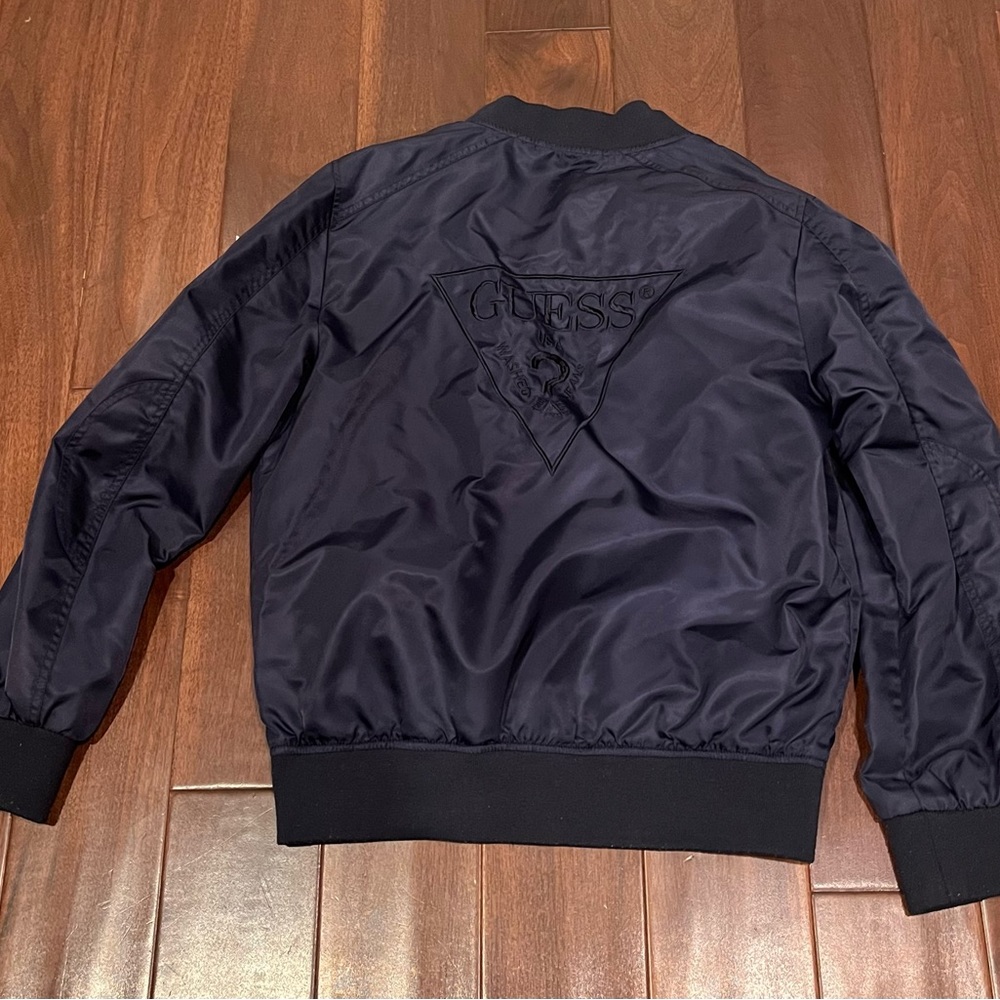 Guess Men Medium Zip Bomber Jacket - image 2